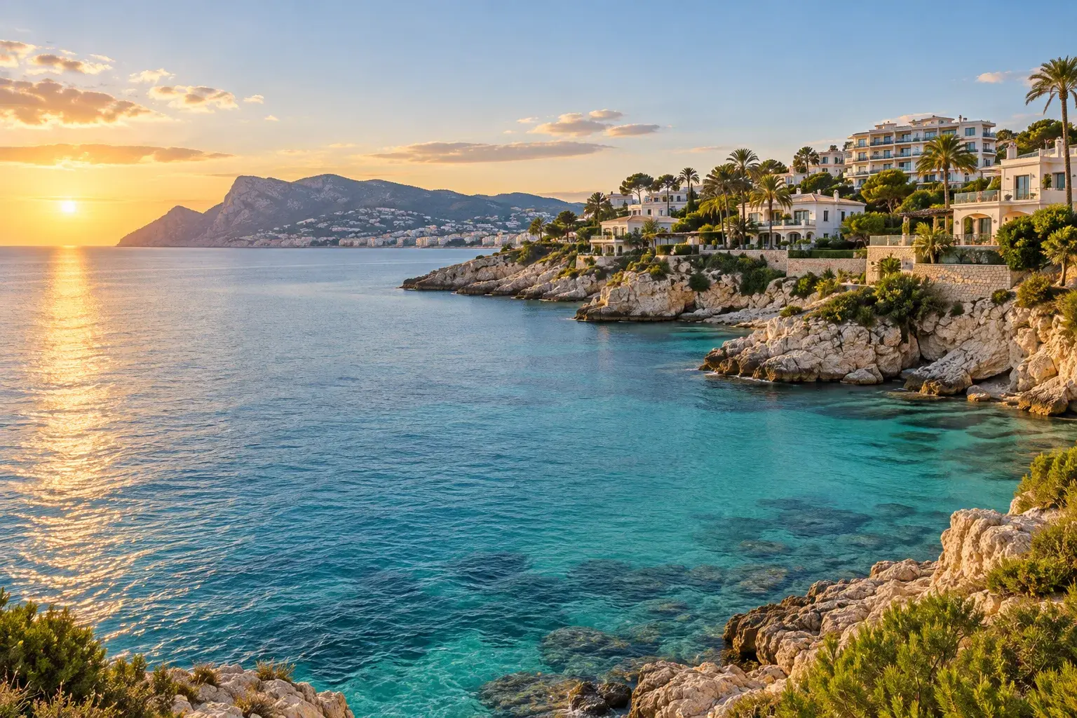Nadmorski krajobraz — Costa Blanca
